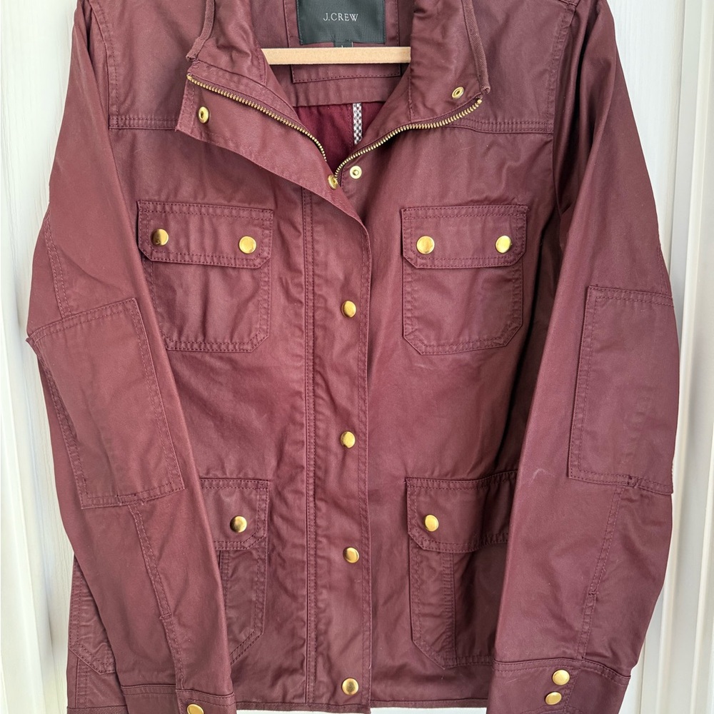 J. Crew Women's Maroon Utility Jacket